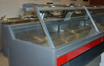 comptoir réfrigéré triple vitrage