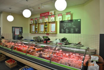 comptoir réfrigéré volaille